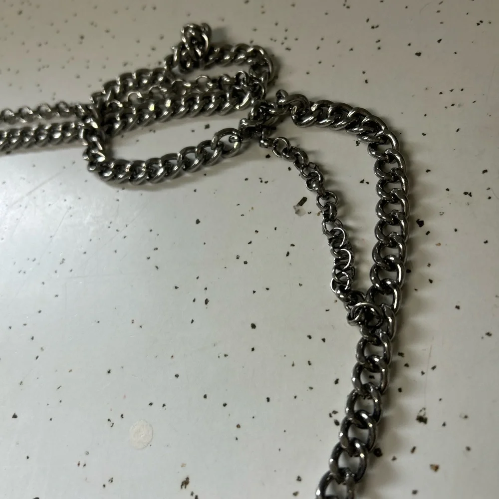 Silver‎ Chain Belt with Turquoise Details feather dream catcher